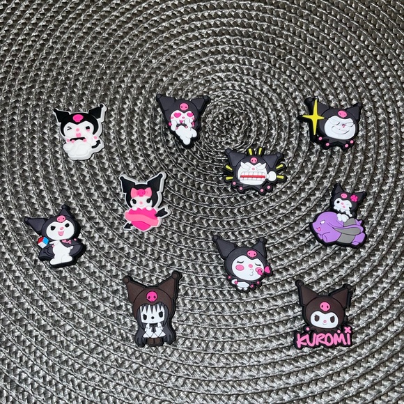 Sanrio Accessories - 10pc Kuromi Sanrio Croc Charms.